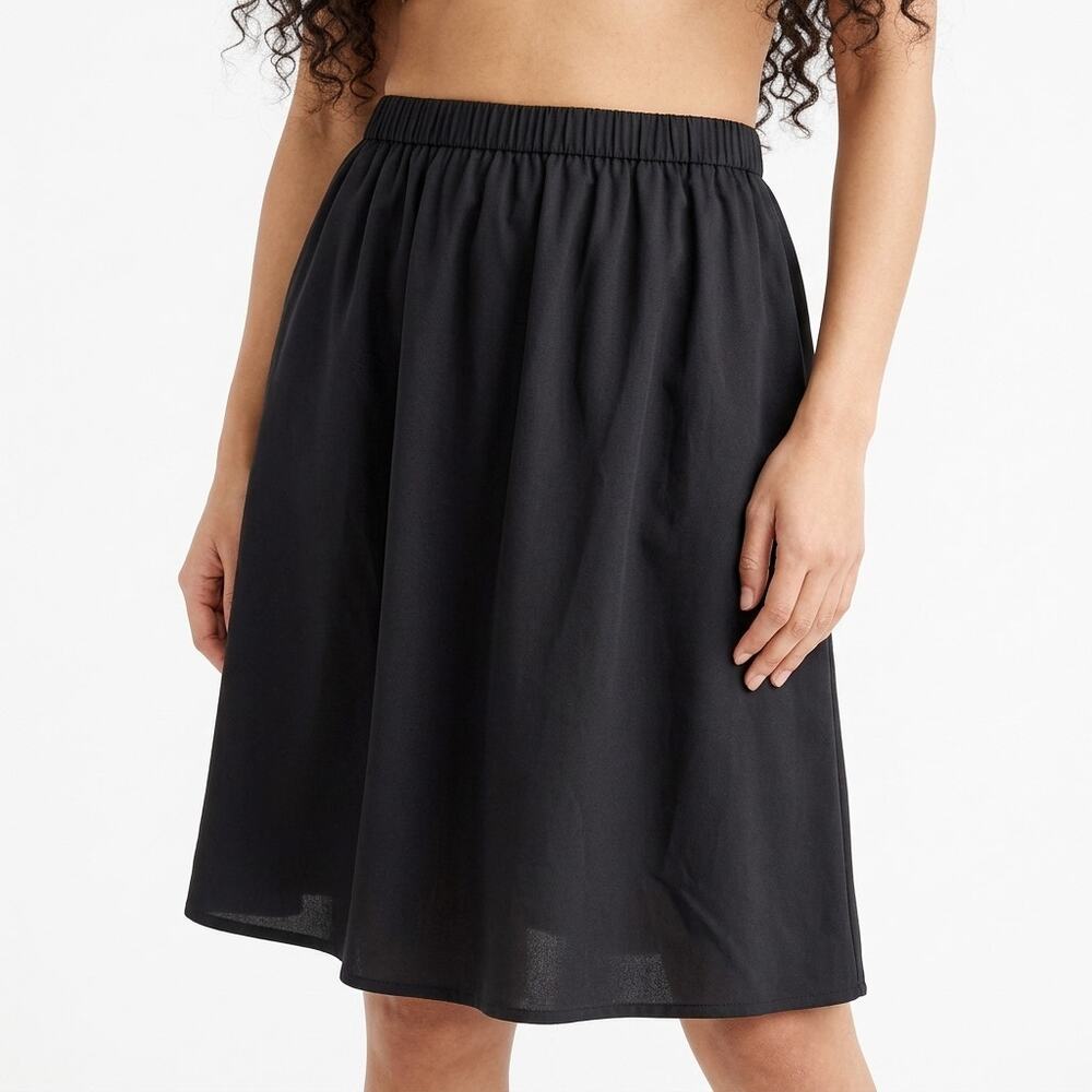 J. CREW Black A-Line Mini Skirt Women Woven Size M
